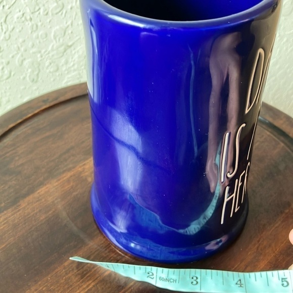 Rae Dunn: Cobalt Blue “Dad is my Hero” Beer Stein - Picture 15 of 16